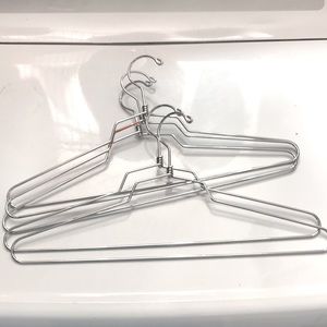Set of 5 Container Store Silver Hangers